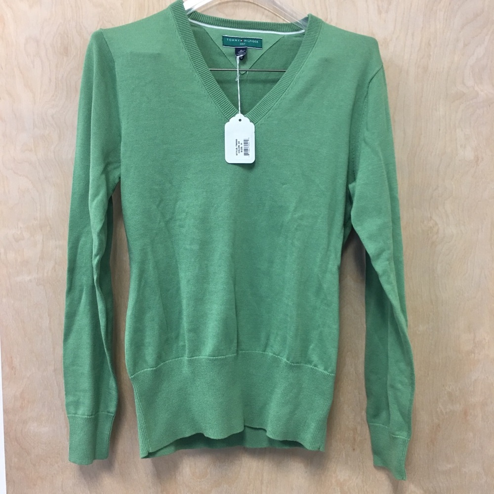 NWT Tommy Hilfiger Green Sweater